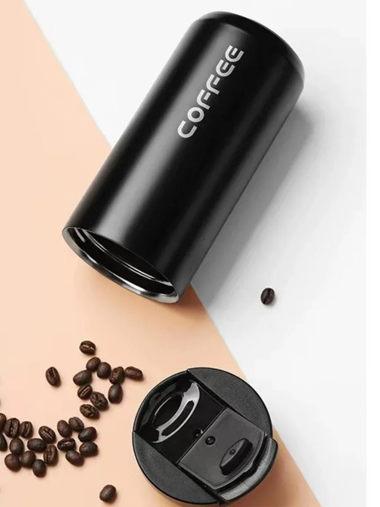 Mug termico, Termo de acero inoxidable de 400 ml, taza de café con tapa, portátil, para café, bebidas calientes,