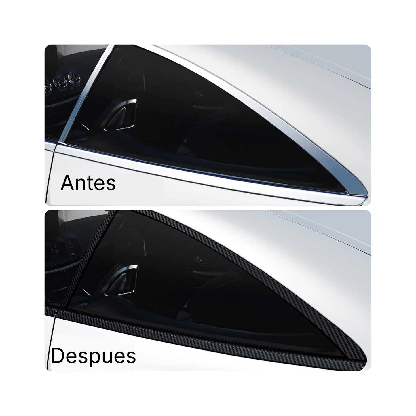 Cinta adhesiva 3D detalles de fibra de carbono